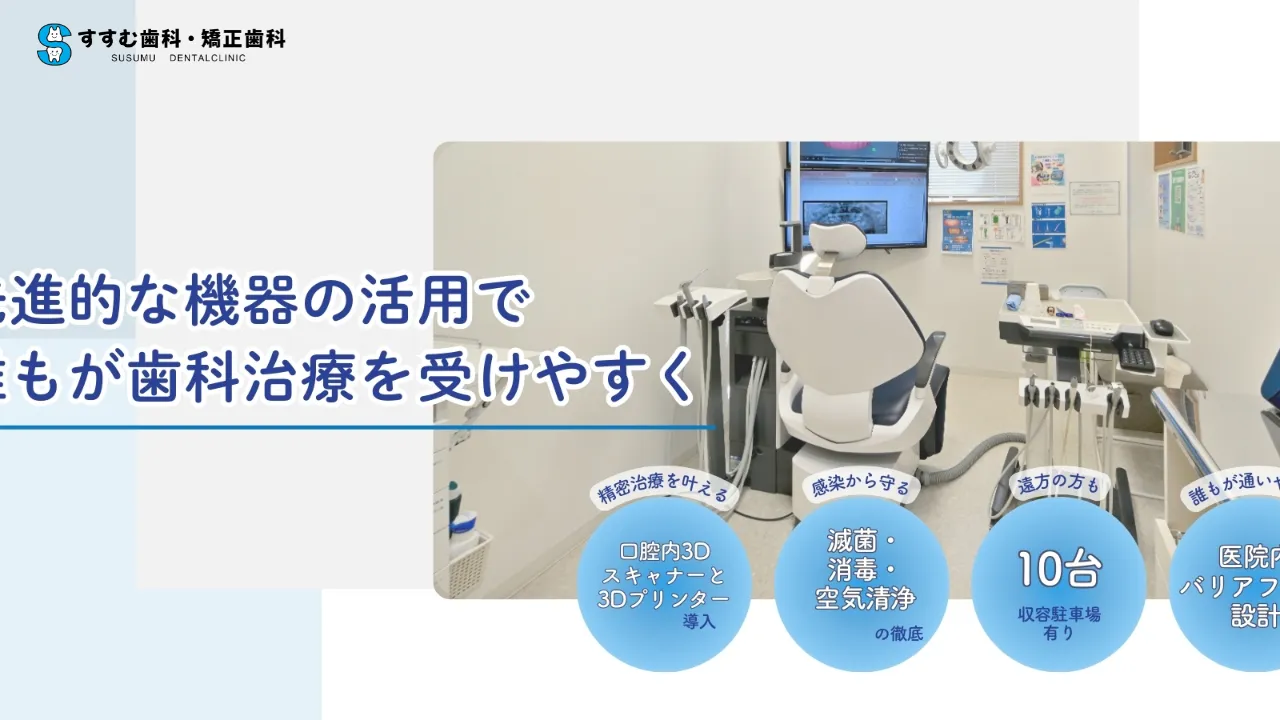 すすむ歯科・矯正歯科のホームページ
